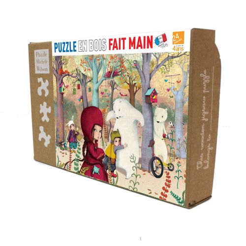 Professor Puzzle Rencontre En Foret Puzzle Bois 24 Pieces