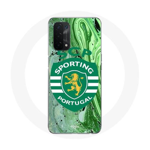 Coque Oppo A54 5g Scp Sporting Portugal Fond Vert