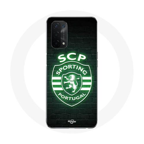 Coque Oppo A54 5g Scp Sporting Portugal Lumineux Fo Noir