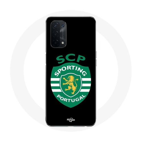 Coque Oppo A54 5g Scp Sporting Portugal Fond Noir