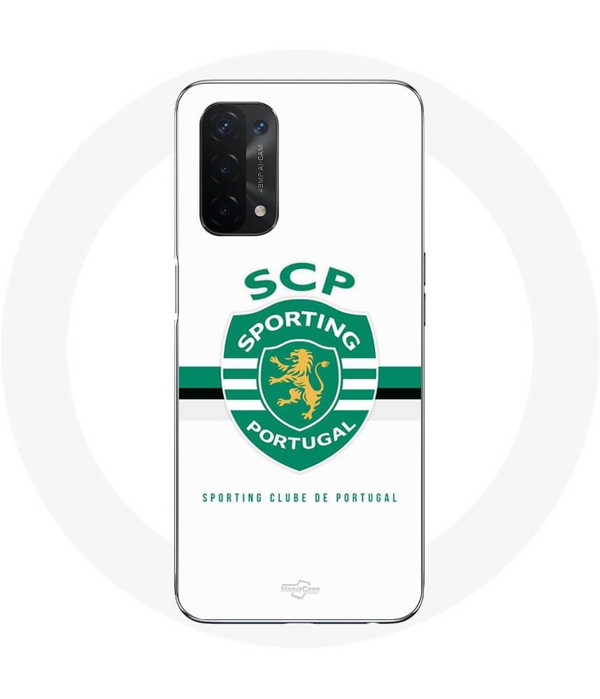 Coque Oppo A54 5g Scp Sporting Portugal Fond Blanc