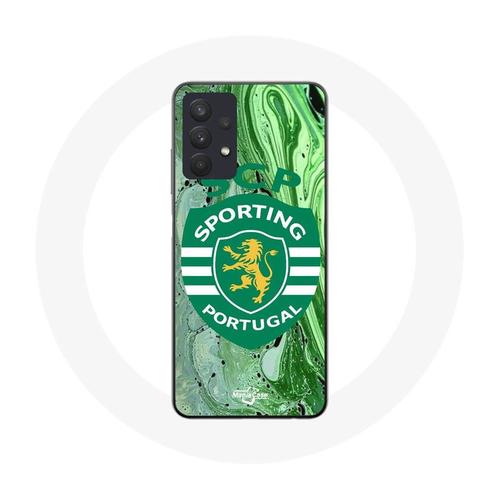 Coque Samsung Galaxy A32 5g Scp Sporting Portugal Fond Vert