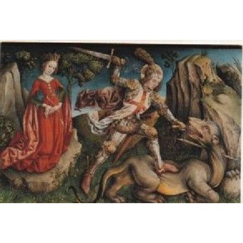 Carte Postale Theme Art Musee Peinture Musee D'unterlinden Colmar Jost Haller - Le Combat De Saint Georges