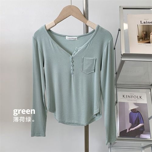 Chemise À Col Roulé Mi-Longue De Couleur Unie Pour Femme En Automne Et En Hiver Avec T-Shirt À Manches Longues Et Haut Tempérament