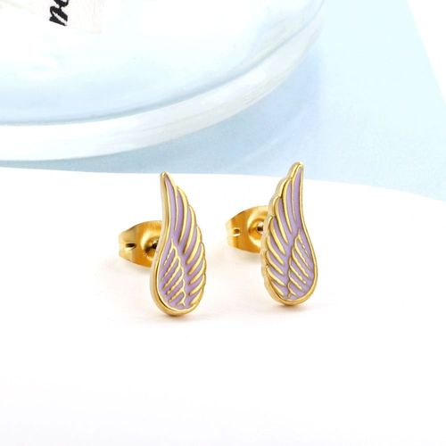 Boucles D'oreilles Carillon Aile Rouge Coeur Stud Piercing, Couleur Verte, Jolie Sucette Rose, Bijoux En Acier Inoxydable Acrylique Pour Femmes Et Enfants, 2023