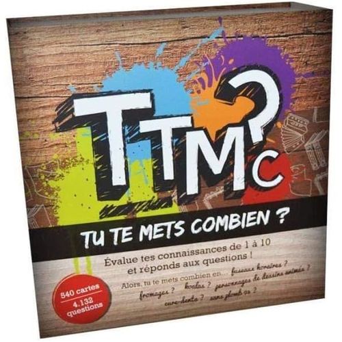 Ttmc-?-Jeu De Société Ambiance-Evalue Tes Connaissances De 1 À 10-Quiz Culture Générale-2 À 16 Joueurs