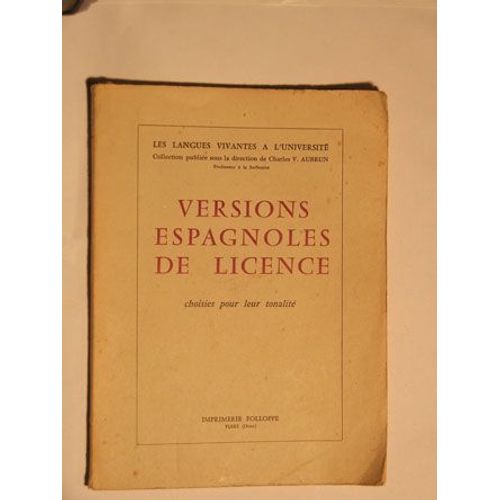 Versions Espagnoles De Licence
