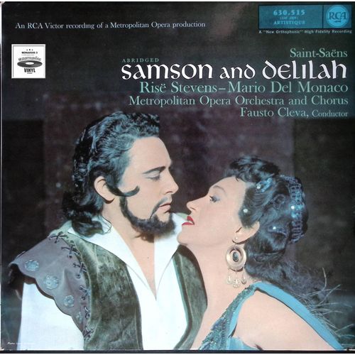 Saint-Saëns - Risë Stevens - Mario Del Monaco - Metropolitan Opera Orchestra And Chorus - Fausto Cleva ‎- Samson And Delilah