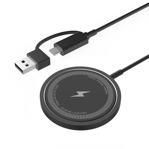 Chargeur Sans Fil Magnétique 30w, Support De Charge Rapide Pour Iphone 15 14 13 12pro Max Airpods Pd Usb A, Station D'accueil Pour Chargeurs De Téléphone-Black Pd And Usb A