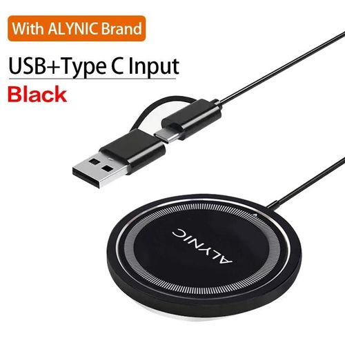 Chargeur Sans Fil Magnétique 30w, Support De Charge Rapide Pour Iphone 15 14 13 12pro Max Airpods Pd Usb A, Station D'accueil Pour Chargeurs De Téléphone-Black Pd And Usb A