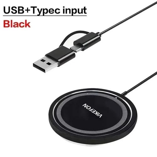Chargeur Magnétique Sans Fil 30w, Pour Macsafe Iphone 16 15 14 13 Pro Max, Mini Station De Charge Sans Fil Rapide, Chargeurs Magnétiques-Black Usb Type C