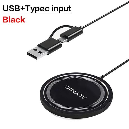 Chargeur Magnétique Sans Fil 30w, Pour Macsafe Iphone 16 15 14 13 Pro Max, Mini Station De Charge Sans Fil Rapide, Chargeurs Magnétiques-Black Usb Type C