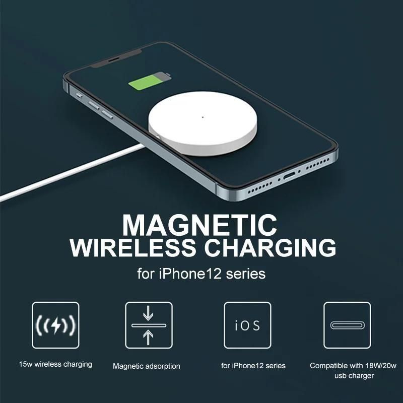 Chargeur Sans Fil 15w - Chargeur Sans Fil Magntique Pour Apple Macsafe, Po... - 3