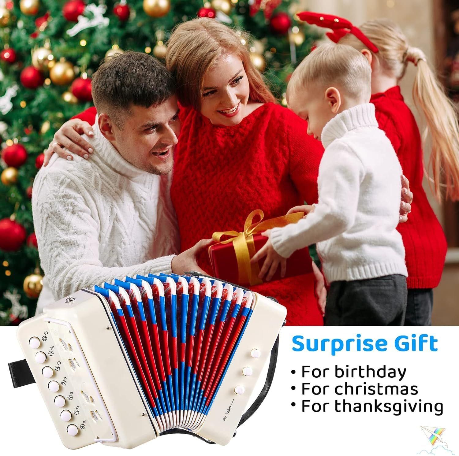 Accordon Pour Enfants, Accordon  10 Touches Avec Sangles, Instrument De ... - 7
