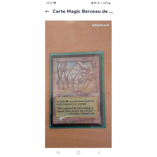 Carte Magic Berceau De Gaia Foil