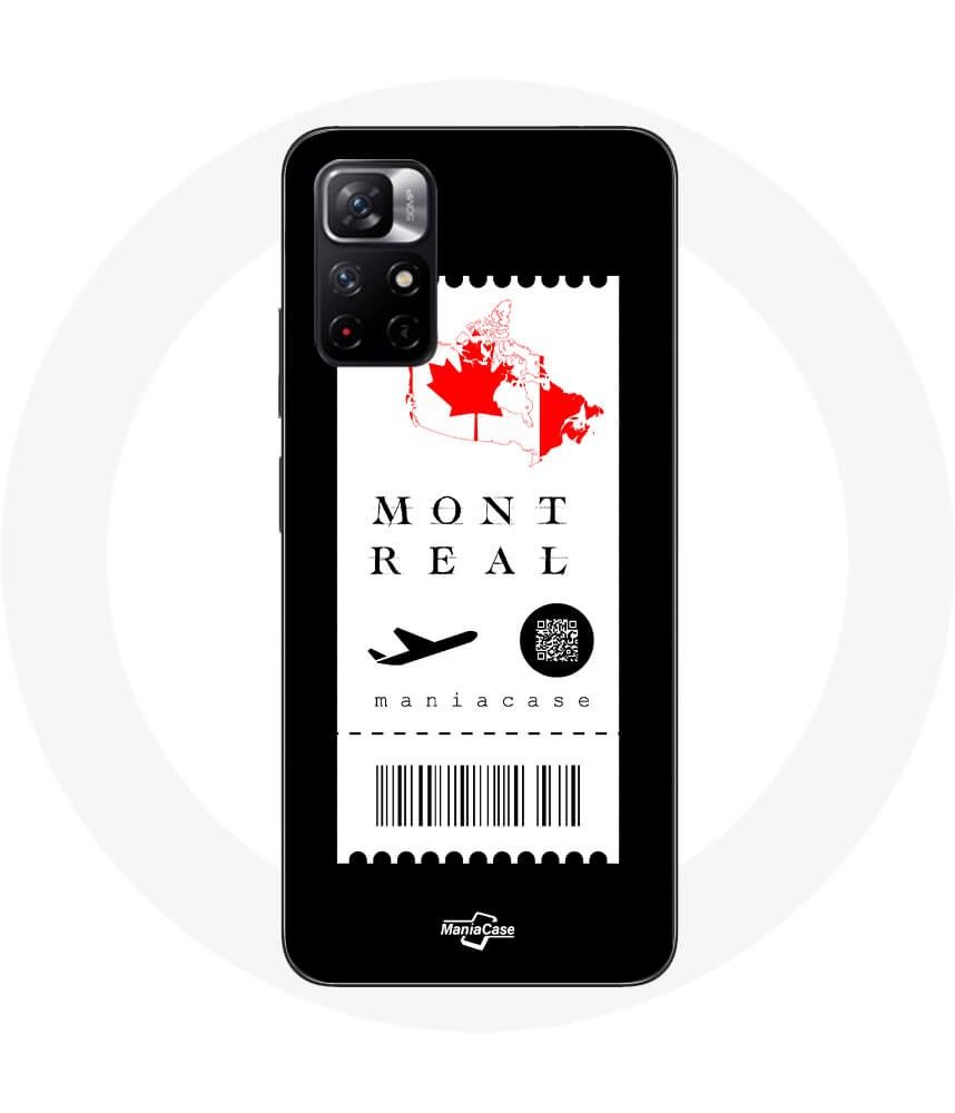 Coque Redmi Note 11 5g Billet D'avion Montréal Canada