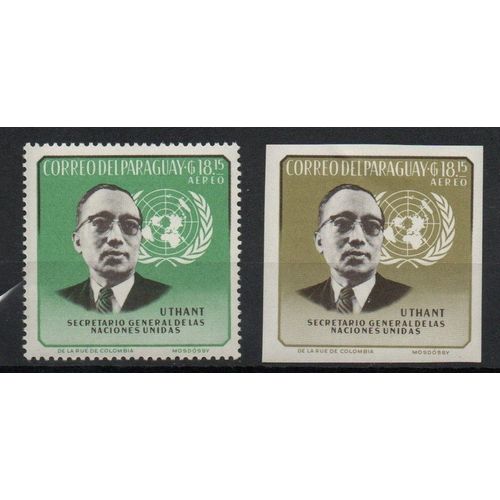 Paraguay Timbres Journée Des Nations Unies