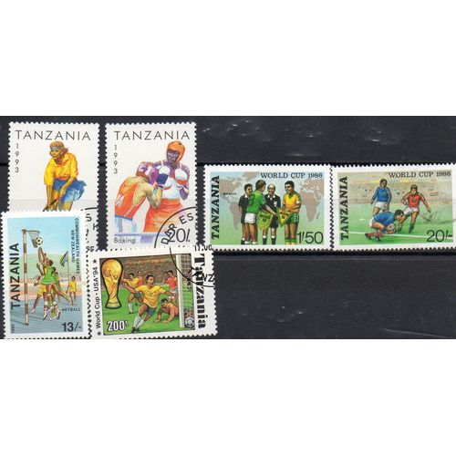 Tanzanie Timbres Sports