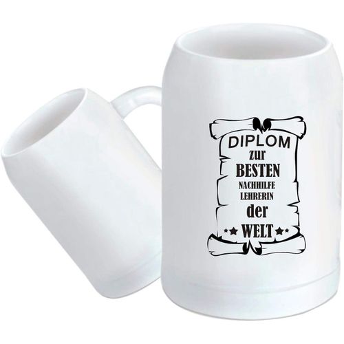 Tasse À Café Diplôme Nachhilfelehrerin Le Monde - Chope À Bière, 500 Ml.[G321]