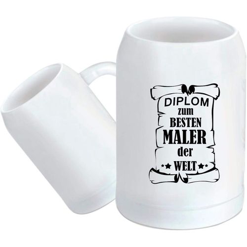 Tasse À Café Diplôme Maler Le Monde - Chope À Bière, 500 Ml.[G322]