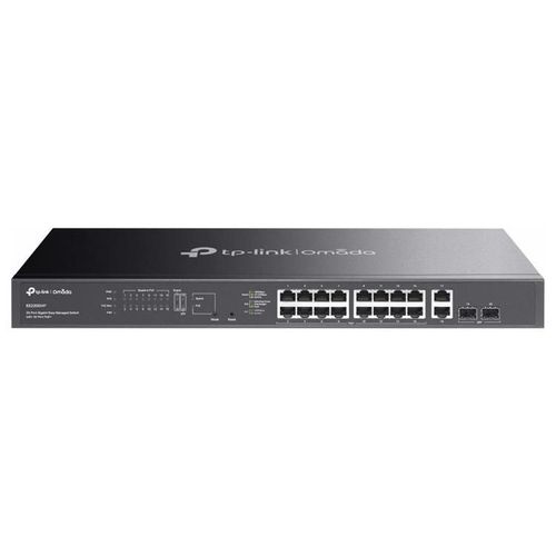 TP-Link Omada ES220GMP V1.6 - Commutateur - Géré - 16 x 10/100/1000 (PoE+) + 2 x 10/100/1000 + 2 x Gigabit SFP - Montable sur rack - PoE+ (250 W)