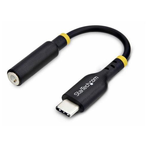 StarTech.com USB-C Audio Adapter to 3.5mm TRRS Jack, Headphone Aux Dongle - USB-C vers adaptateur de prise casque - 24 pin USB-C mâle pour mini jack 4 pôles femelle - 12.7 cm - noir