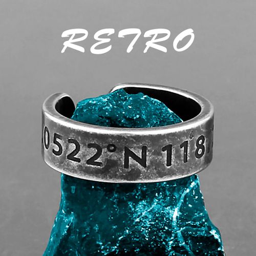 Bague Noire En Acier Inoxydable Pour Hommes Et Femmes, Bijoux De Motard, Cadeau De Créativité, Simple, Punk, Rétro, Couple, Amoureux, Garçon, Petite Amie, Vente En Gros