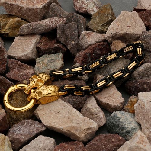 Bracelet En Acier Inoxydable Pour Hommes, Bijou Nordique, Viking, Celtique, Tête De Loup, Dragon, Tête D'oiseau, Tête Fantôme, Ne Se Décolore Pas, Vente En Gros