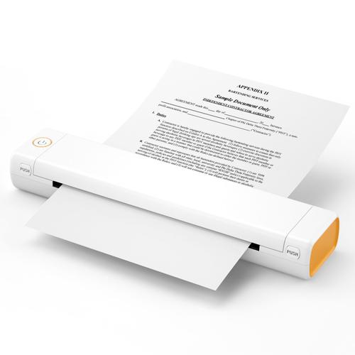 Imprimante portable sans fil Bluetooth PhomemoM08F pour la maison, sans  encre, au format A4, pour l'impression thermique des erreurs de devoirs