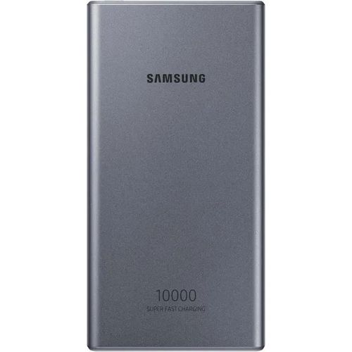 Samsung Battery Pack Eb-P3300 - Batterie Externe 10000 Mah Charge Ultra Rapide 25 Watt - 3 A - Qc 2.0, Fc - 2 Connecteurs De Sortie (Usb, 24 Pin Usb-C) - Sur Le Câble : Usb-C - Gris Foncé