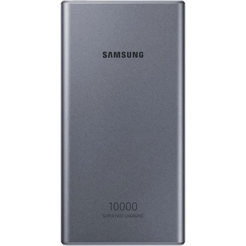 Samsung Battery Pack Eb-P3300 - Batterie Externe 10000 Mah Charge Ultra Rapide 25 Watt - 3 A - Qc 2.0, Fc - 2 Connecteurs De Sortie (Usb, 24 Pin Usb-C) - Sur Le Câble : Usb-C - Gris Foncé