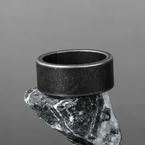 Bague Noire En Acier Inoxydable Pour Hommes Et Femmes, Bijoux De Motard, Cadeau De Créativité, Simple, Punk, Rétro, Couple, Amoureux, Garçon, Petite Amie, Vente En Gros