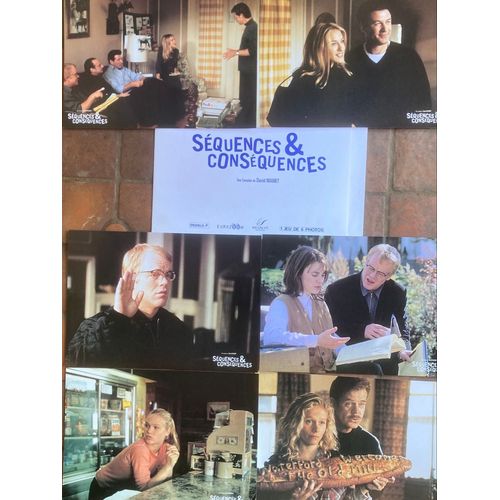 Jeu De 6 Photos D’Exploitation Du Film « Séquences Et Conséquences / State And Main » - David Mamet, 2000. Avec Alec Baldwin, Sarah Jessica Parker, William H. Macy, Philip Seymour Hoffman, R. Pidgeon.