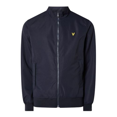 Lyle & Scott Mesh Backed Funnel Neck Jacket Bleu