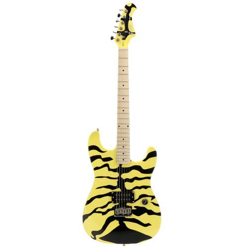 Fazley Hot Rod V2 Ftd182yl-M Yellow Tiger Guitare Électrique Avec Chevalet Fixe