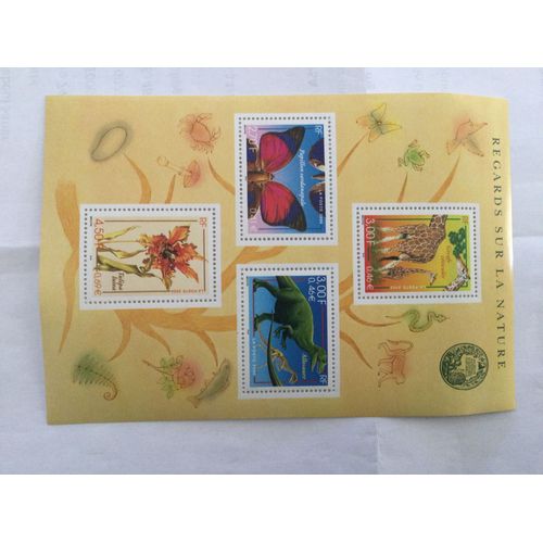 Bloc 4 Timbres Regards Sur La Nature 2000