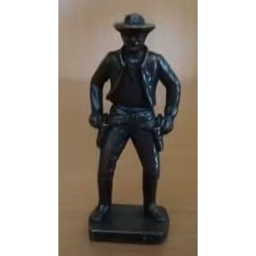Figurine Kinder En Métal Des Années 80 : Sam Bass - R Made In Italy - Série Cowboy -