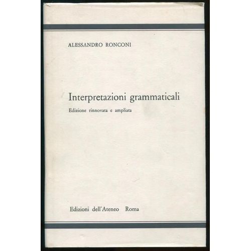 Interpretazioni Grammaticali