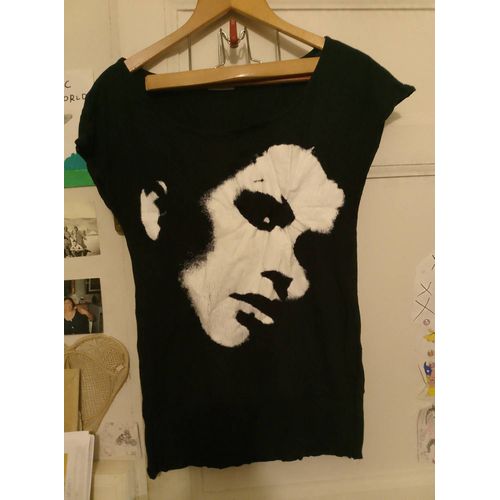 Tee Shirt Noir Imprimé Blanc 40 L Pimkie.