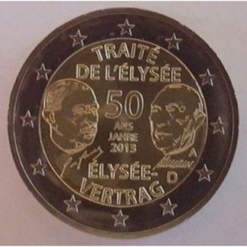 2 Euro Commémo Allemagne 2013 Traité De L'elysée A Berlin Sup Spl Germany