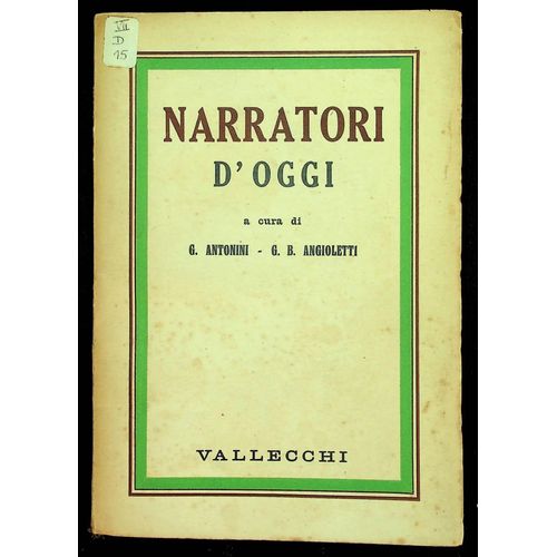 Narratori D'oggi