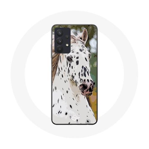 Coque Samsung Galaxy A32 4g Appaloosa Cheval Blanc