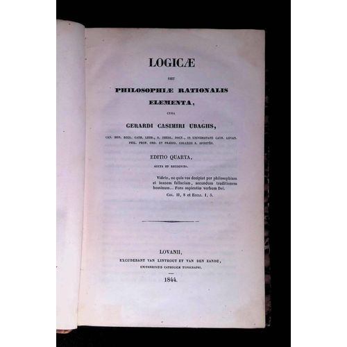 Logicae Seu Philosophiae Rationalis Elementa (Editio Quarta)