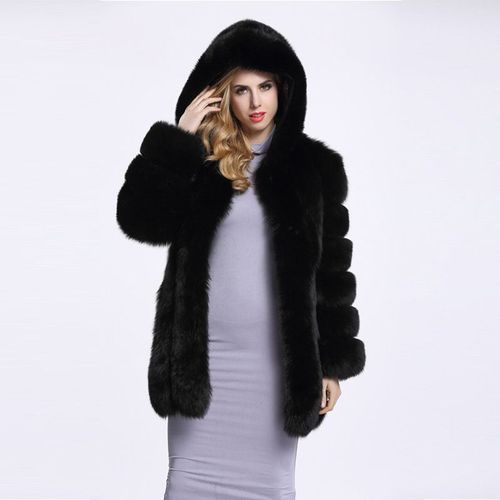 Manteau Épais Et Chaud En Fausse Fourrure Pour Femme,Cape,Grande Taille,Vêtements D'extérieur,À Capuche,Manches Longues,Châle,Veste Enveloppante De Mariage,Hiver 2021