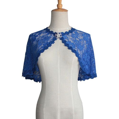 Veste De Soirée Élégante En Dentelle Pour Femmes,Avec Broche,Capes De Mariage