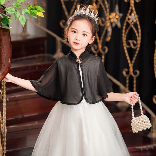Veste Châle Princesse Pour Filles,Rouge,Rose,Champagne,Cape,Haussement D'épaules Ronds,Manteau Bembed O,Spécial Fête De Mariage,Enfants