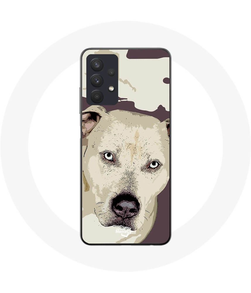 Coque Samsung Galaxy A32 4g Chien De Pitbull Blanc