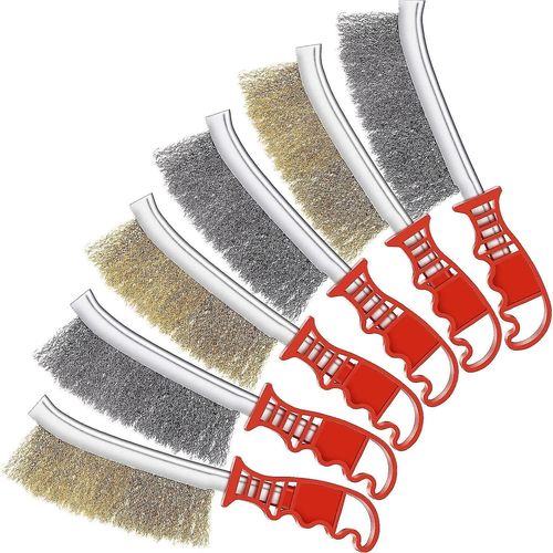 Brosses De Grattage De Métal De 6 Pièces Pour Le Soudage De Nettoyage De Laitier Automobile