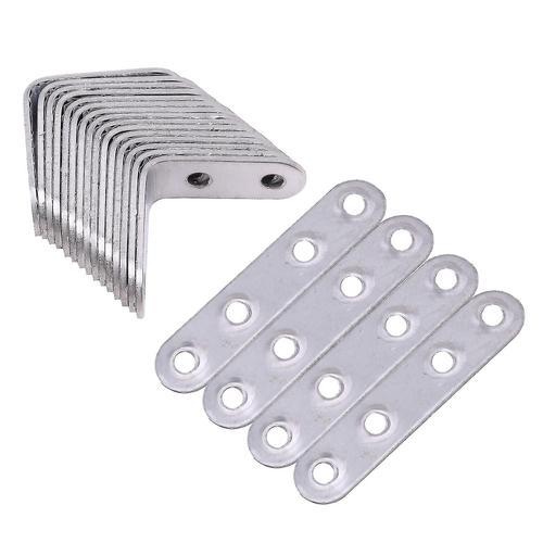 Support en acier inoxydable 20 pièces 16 par 40 x 40 mm 90 degrés L- Supports droit et 4 pièces d¿un large