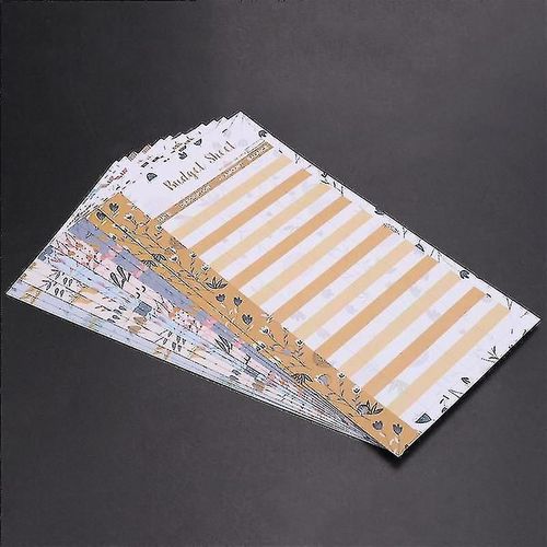 12 Feuilles De Budget De Dépenses, Organisateur De Fonds Pour Le Classeur Budgétaire A6 - Pour Le Livre De Comptabilité De Caisse, Pour Le Portefeuille